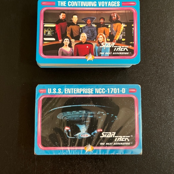 Star Trek: The Next Generation Double Deck Playing Card Set in Tin & Orig. Box - Picture 6 of 16